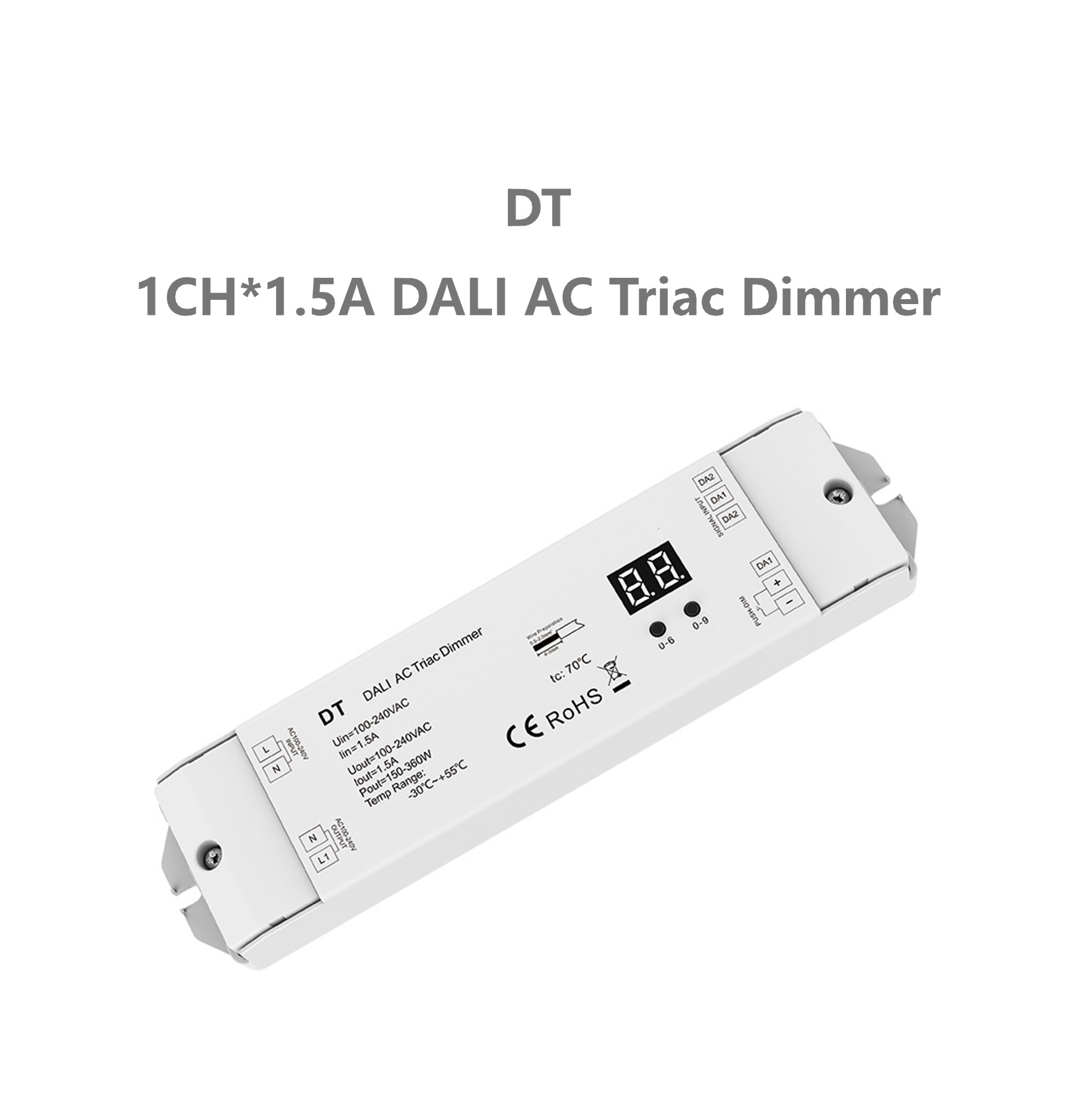 SkyDance DT 1CH * 1.5A AC Triac DALI Dimmer 150-36..